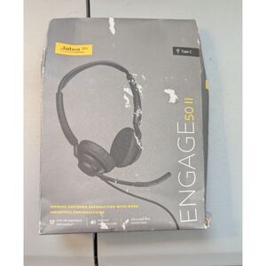 Jabra Engage 50 II Wired Stereo Headset USB-C Noise Cancelling 3-Mic Open Box